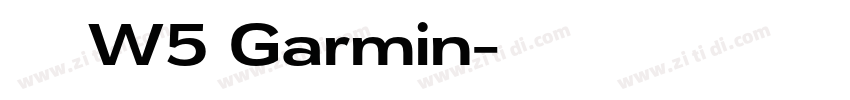 華康黑體W5 Garmin字体转换